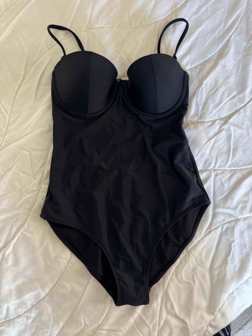 Old Navy Black Sculpting One-Piece Swimsuit – Size M
